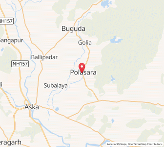 Map of Polasara, Odisha