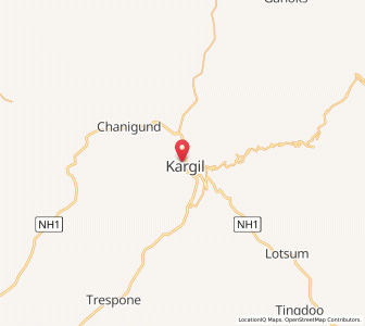 Map of Polokhor, Kashmir