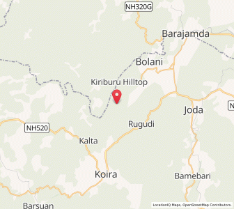 Map of Ponduli, Odisha