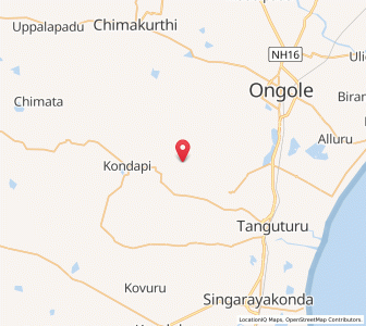 Map of Ponduru, Andhra Pradesh