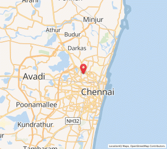 Map of Ponniammanmedu, Tamil Nadu