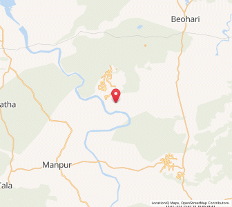 Map of Ponri, Madhya Pradesh