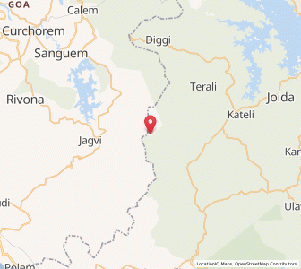 Map of Poonawaddoo, Goa