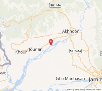 Map of Por, Kashmir