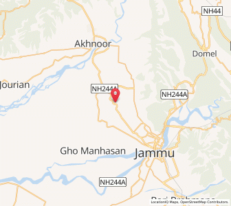 Map of Porkhu, Kashmir