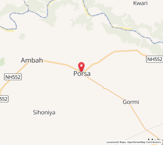 Map of Porsa, Madhya Pradesh