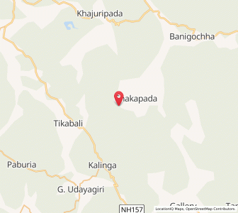 Map of Posora, Odisha