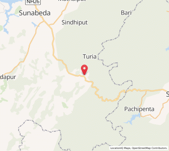 Map of Pottangi, Odisha