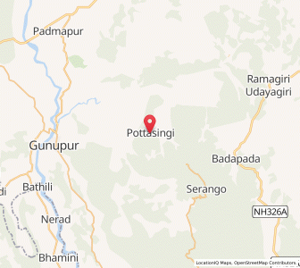 Map of Pottasing, Odisha