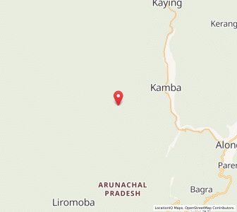 Map of Poyom, Arunachal Pradesh