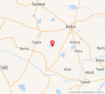 Map of Pranhera, Rajasthan