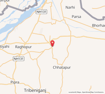 Map of Pratapganj, Bihar