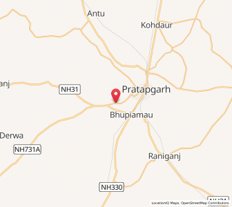 Map of Pratāpgarh, Uttar Pradesh