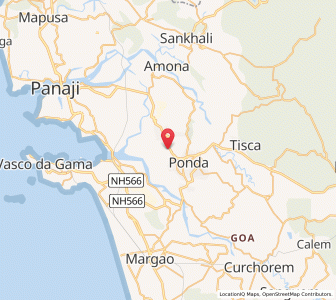 Map of Priol, Goa
