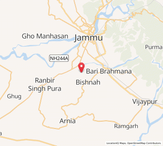 Map of Prithipur, Kashmir