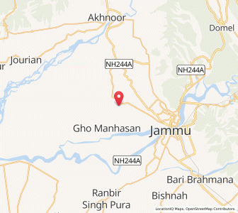 Map of Proan, Kashmir