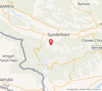 Map of Pror, Kashmir