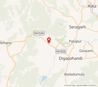 Map of Pudamari, Odisha