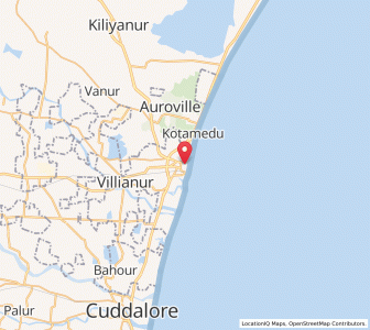 Map of Puducherry, Puducherry