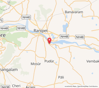 Map of Puduppadi, Tamil Nadu