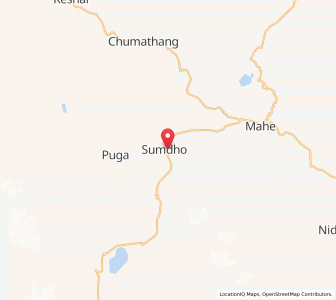 Map of Puga, Kashmir