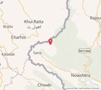 Map of Pukharn, Kashmir