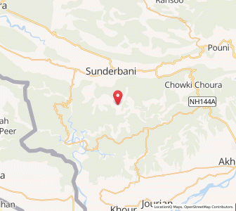 Map of Pukharni, Kashmir