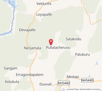 Map of Pullalacheruvu, Andhra Pradesh