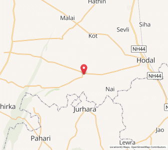 Map of Punahana, Haryana