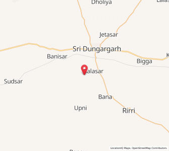 Map of Punalsar, Rajasthan