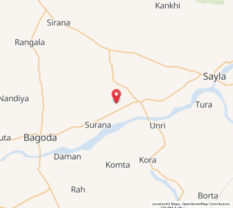 Map of Punawas, Rajasthan