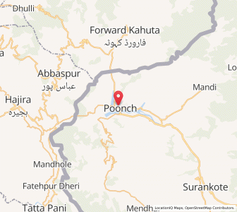 Map of Punch, Kashmir