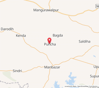 Map of Puncha, West Bengal