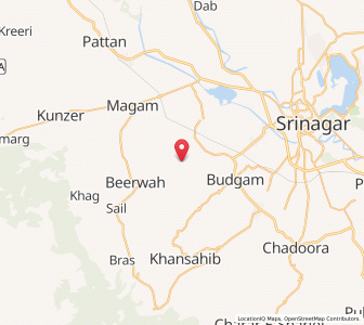 Map of Punchgund, Kashmir