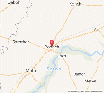 Map of Punchh, Uttar Pradesh
