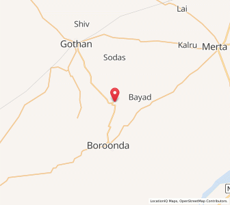 Map of Pundlu, Rajasthan