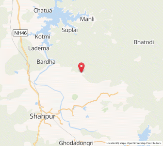 Map of Punji, Madhya Pradesh