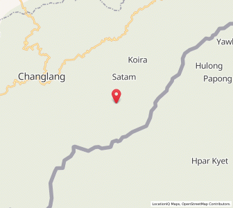 Map of Punyang, Arunachal Pradesh