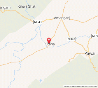 Map of Puraina, Madhya Pradesh