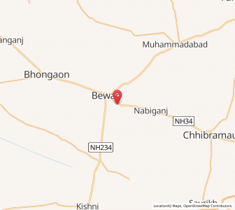 Map of Puraiya, Uttar Pradesh