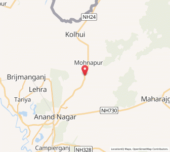Map of Purandarpur, Uttar Pradesh