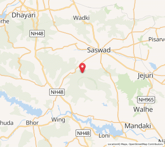 Map of Purandhar, Maharashtra
