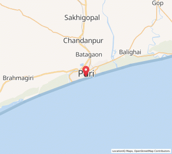 Map of Puri, Chhattisgarh