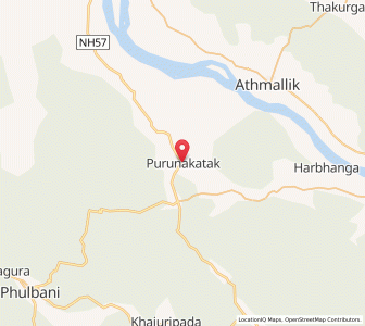 Map of Purunakatak, Odisha