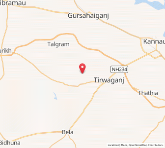 Map of Purwa Mahua, Uttar Pradesh