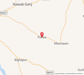 Map of Purwa, Uttar Pradesh