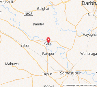 Map of Pusa, Bihar