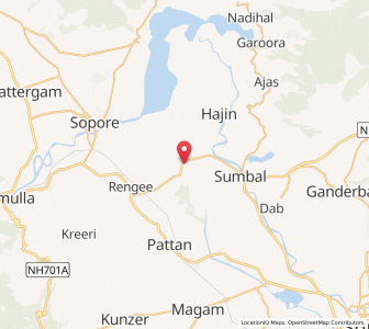 Map of Pushwari, Kashmir