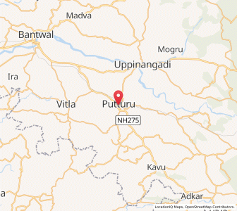 Map of Puttur, Andhra Pradesh