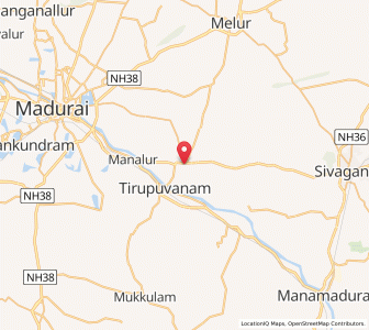 Map of Puvandi, Tamil Nadu